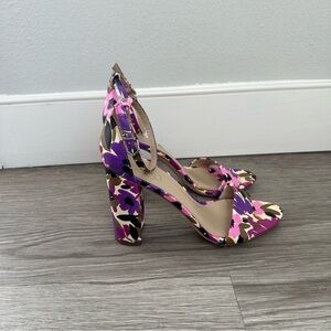 Sam Edelman yaro ankle floral strap heels